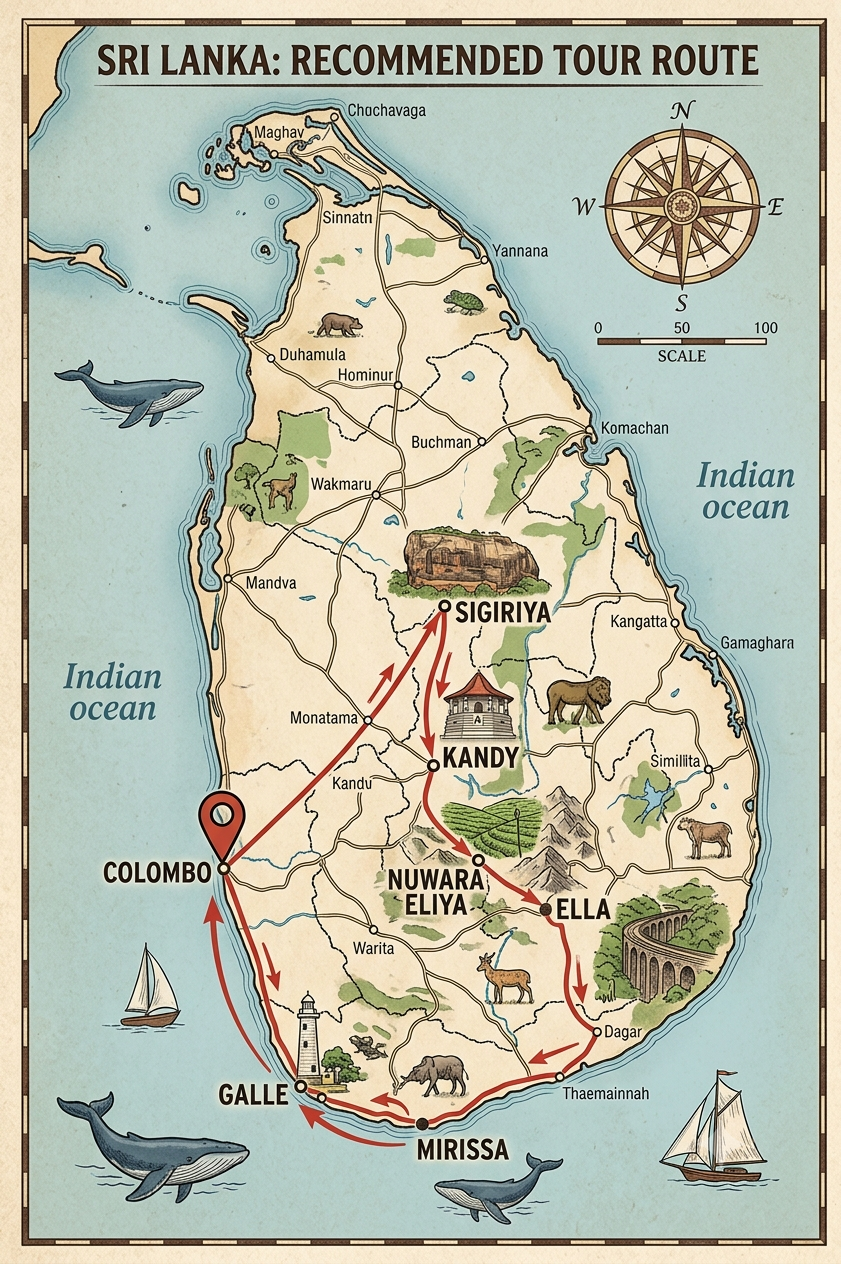The Serendib Trail itinerary